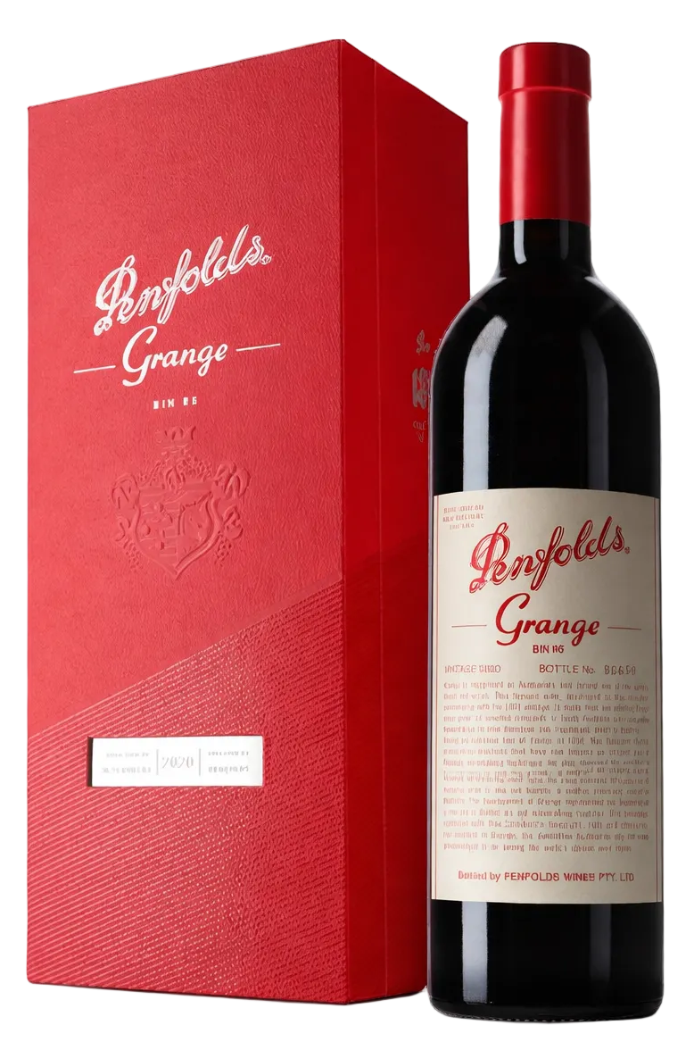 Penfolds Grange Bin 95 Australian Shiraz red wine bottle with gift box