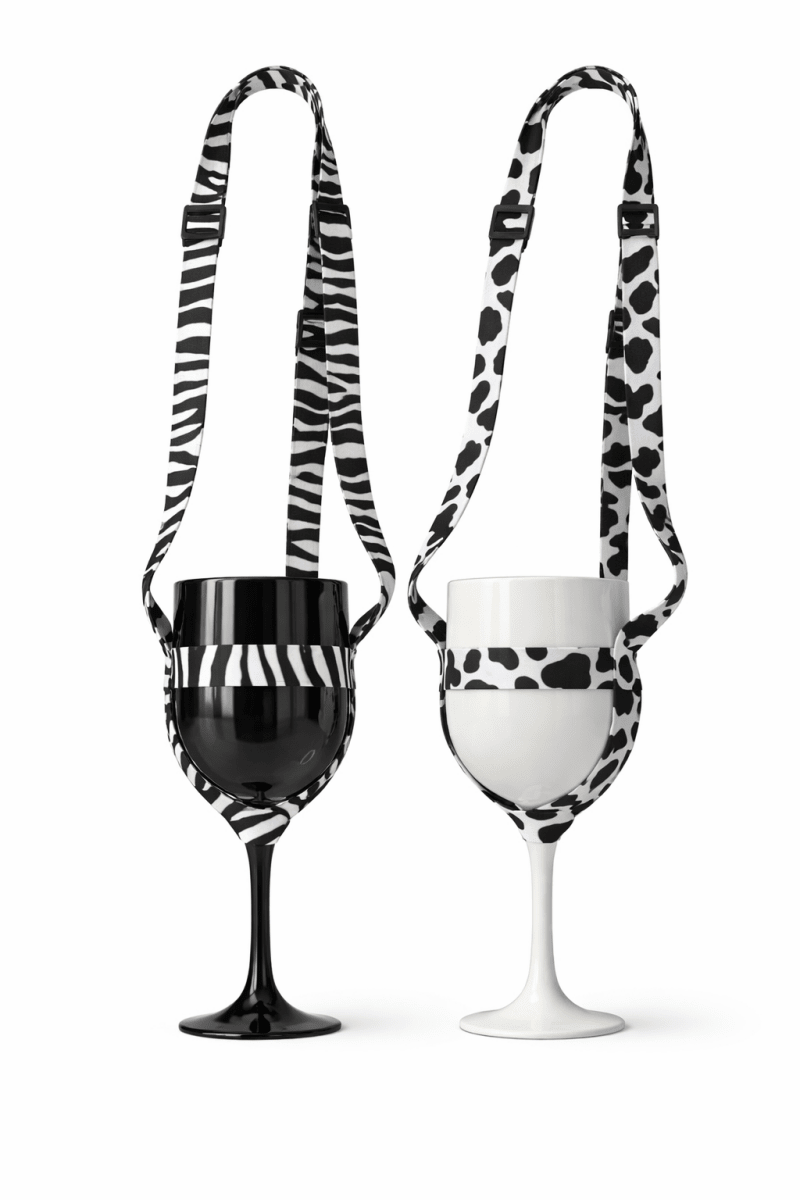 Hands - Free Wine Glass with Neck Strap – Portable Festival & Tasting Glass - Bodega75