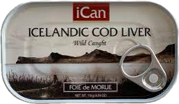 ICan Icelandic Cod Liver, 115 g